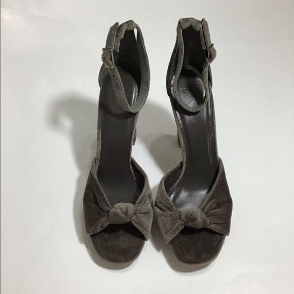 Joie Nabila Velvet Chunky Heel Platform Sandal Size 39 - Picture 2 of 8